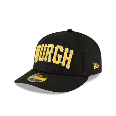 Sapca New Era Pittsburgh Pirates MLB Ligature Low Profile 59FIFTY Fitted - Negrii